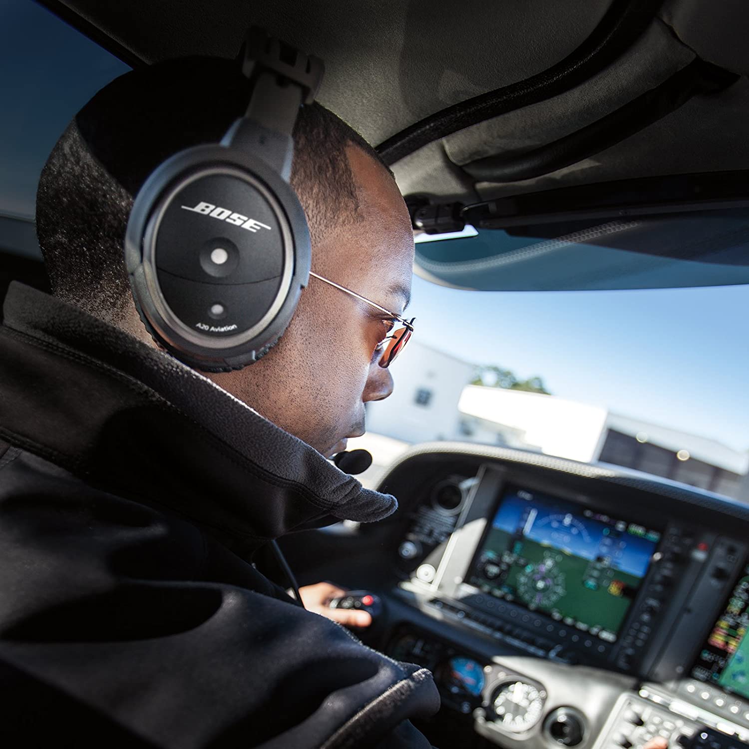 Bose Aviation Headset with Dual Plug Black | Rock Flight School